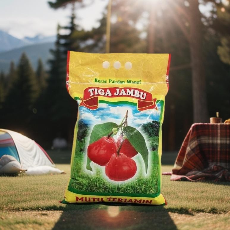 

Beras Kemasan Tiga Jambu Pulen 5 Kg Free Ongkir