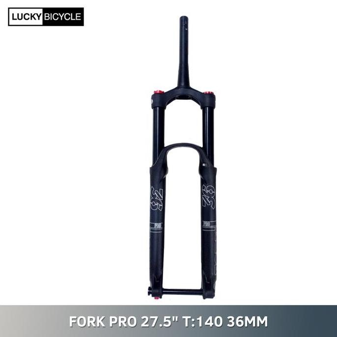 FORK PRO 27,5" T:140 36MM AIR TAPERED TA 15 LOCK | FORK SEPEDA MTB ORIGINAL DAN TERPERCAYA
