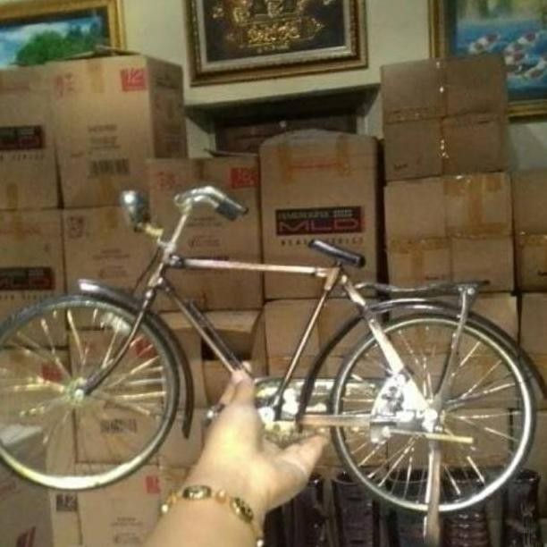 MINIATUR SEPEDA ONTEL LAKI LAKI UKURAN BESAR - SOUVENIR JOGJA