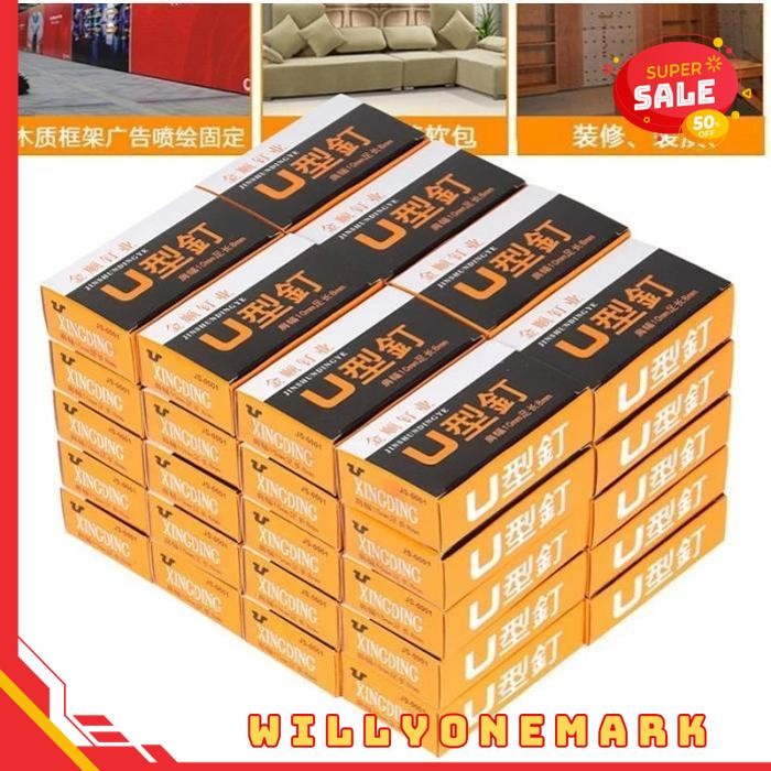 REFILL ISI 2200 STAPLES STAPLER STAPLESS TEMBAK GUN TACKER TR13/6/8 TERBAIK