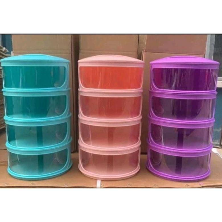 TUDUNG SAJI 4 SUSUN WARNA FOOD STORAGE