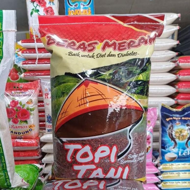 

Beras Merah Cap Topi Tani 5Kg Premium Super Enak Pulen