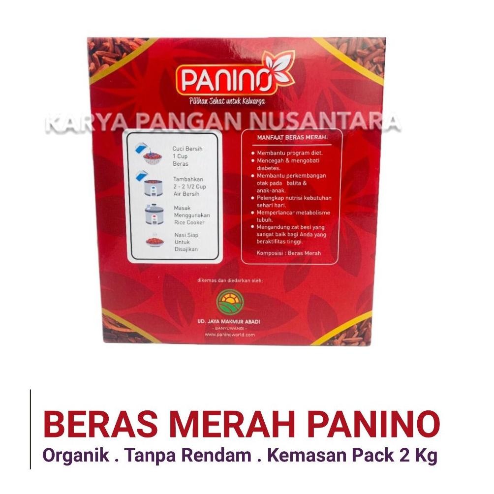 Beras Merah Panino 2Kg Beras Merah Organik Beras Merah Sehat Pack 2 Kg