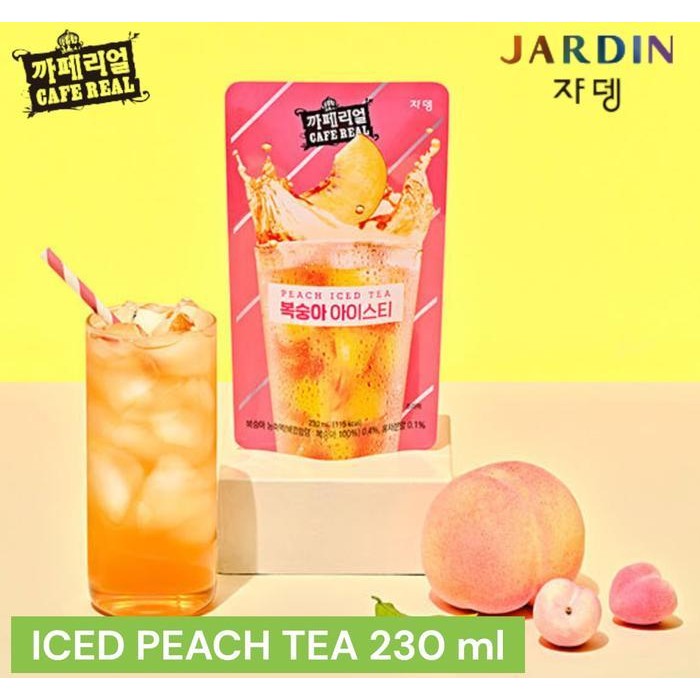 

Jardin Iced Peach Tea 230 Ml | Instant Korean Tea Drink Pouch