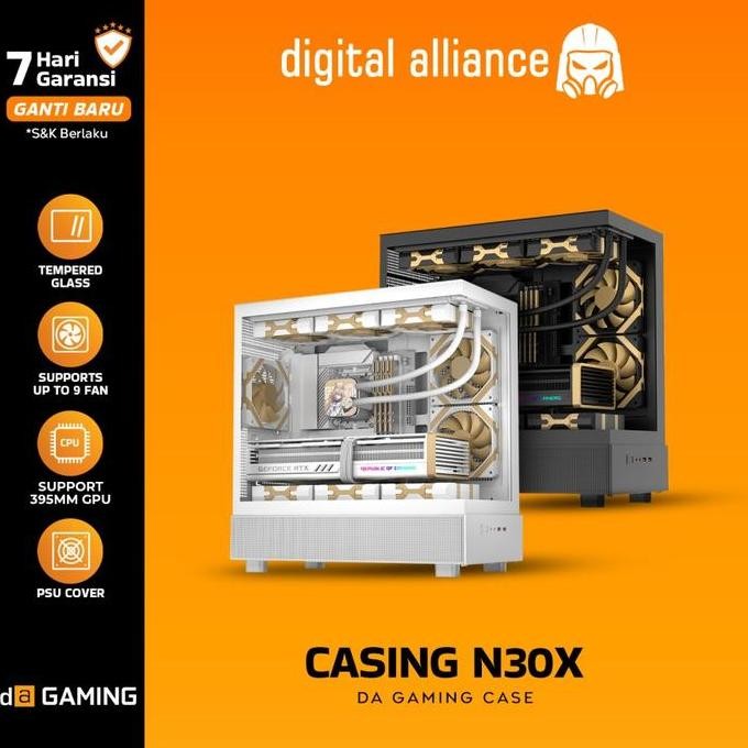 Digital Alliance N30X M-Atx Itx Middle Tower Gaming Pc Case