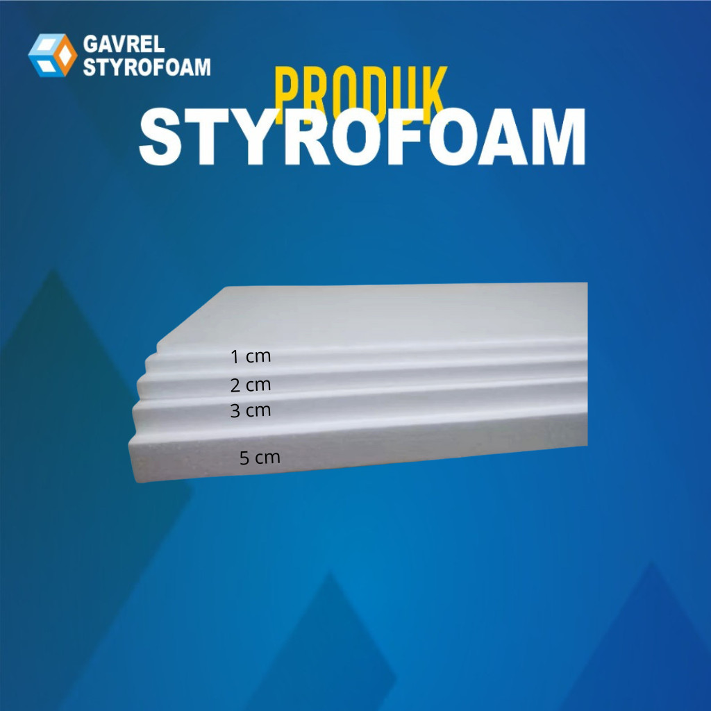 Styrofoam Lembaran 200 x 100 x 5cm Tebal  5cm LOW