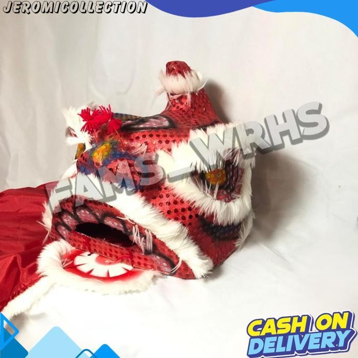 Barongsai Anak Dewasa Bahan Karton Tebal Kokoh Barongsai Kedip Bf 1