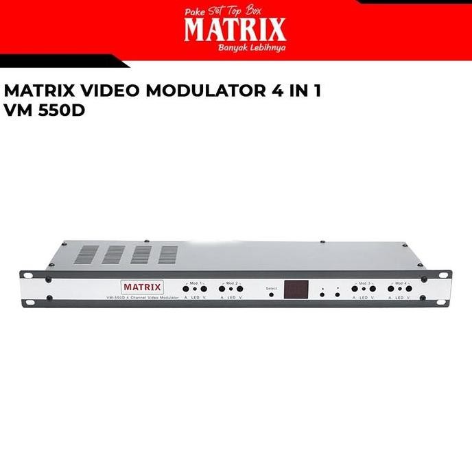 Matrix Modulator 4 In 1 Vhf Vm 550