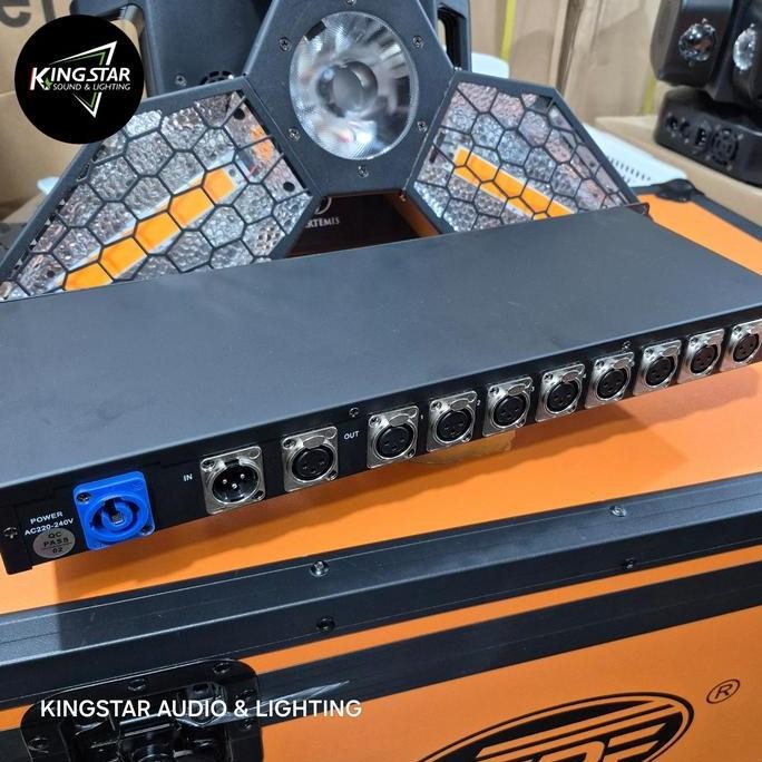 Dmx Splitter 8 Channel Distributor 8Ch Penguat Sinyal Lampu Lighting