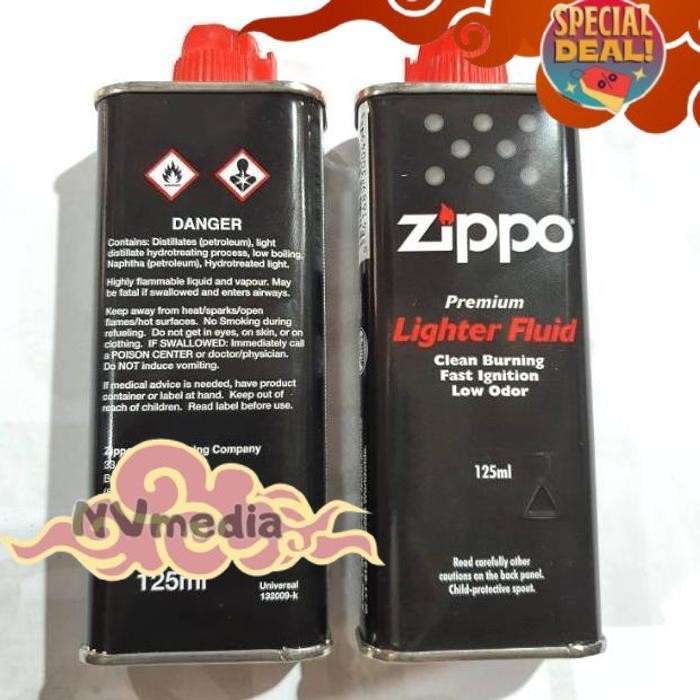 Ready Stock Minyak Zippo / Gas Zippo Refill Isi Ulang 125 Ml Zippo Lighter Fluid Original