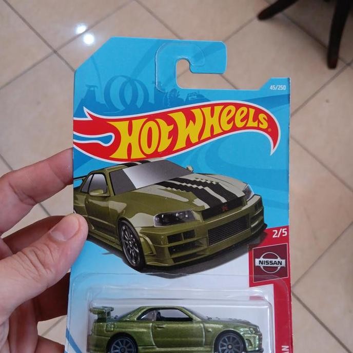 HOT WHEELS NISSAN SKYLINE R34 HIJAU