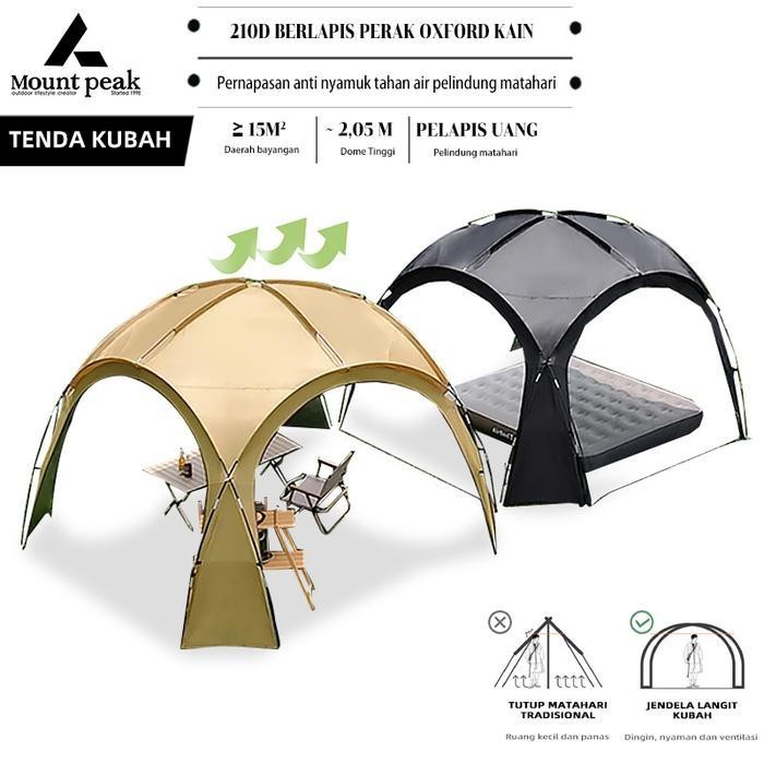OGO Tenda Dome Mountpeak Tenda Dome Tenda Kanopi Tenda Tahan Hujan Luar Ruangan/Tenda Dome