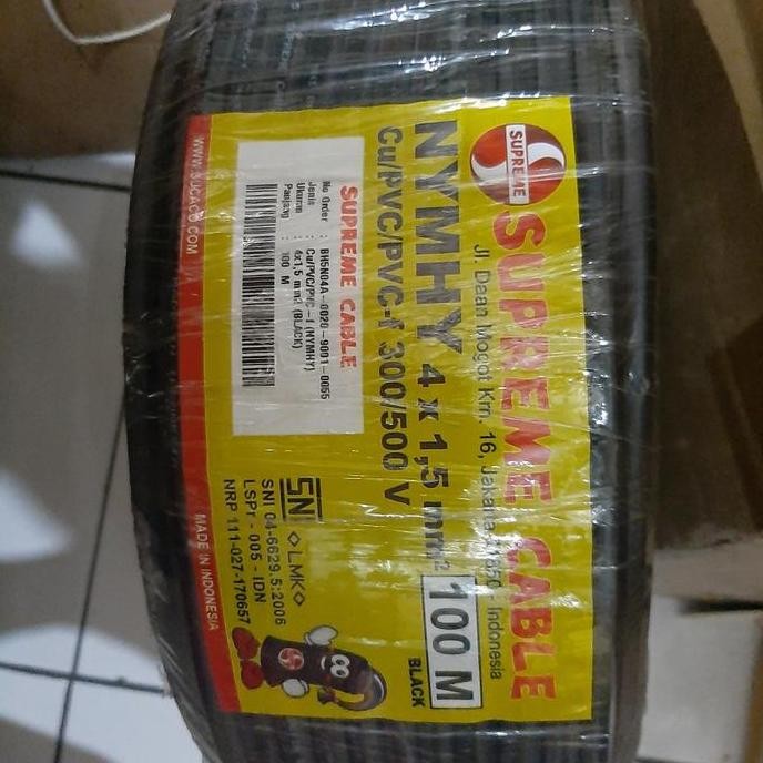 TERBARU - kabel supreme nyyhy4x1.5/supreme nyyhy/kabel serabut 4x1.5/nyyhy 4x1.5