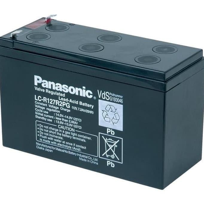 BATERAI UPS 12V 7.2AH PANASONIC / BATERAY BATERAI AKI KERING PANASONIC 12V 7.2AH 12 V 7.2 AH