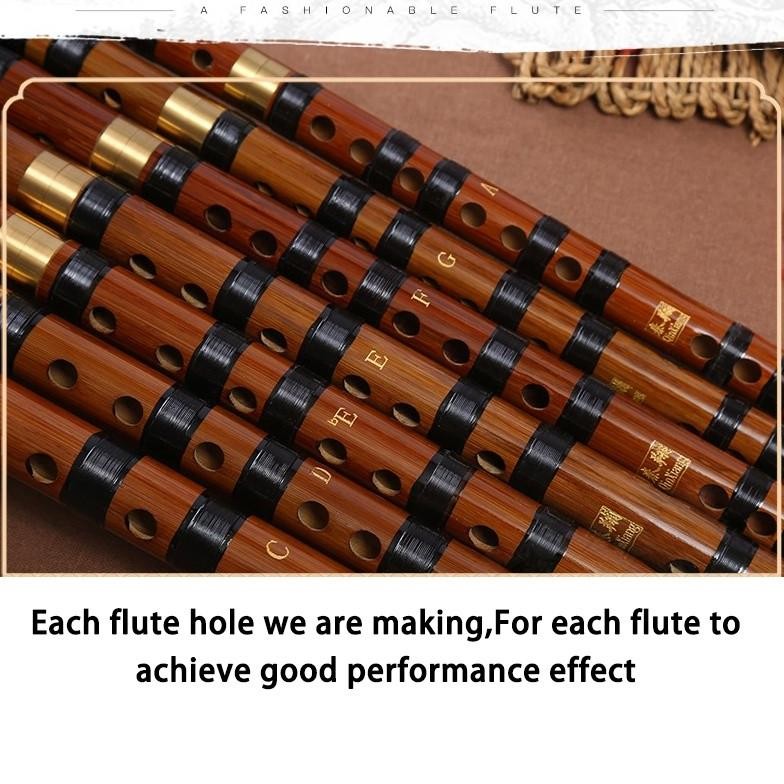 Seruling Bambu Kualitas Tinggi Alat Musik Flute Tahan Lama Bamboo Flute