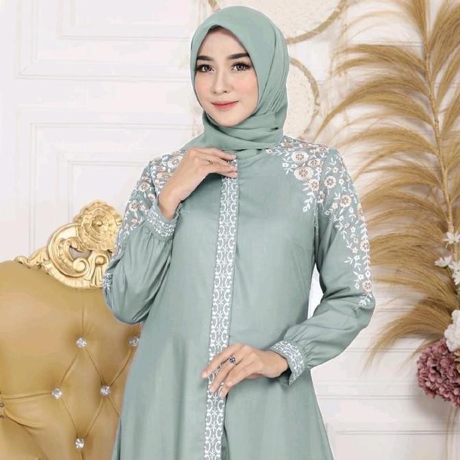 Gamis Madina Renata Bordir COD Gamis Bordir Toyobo KS