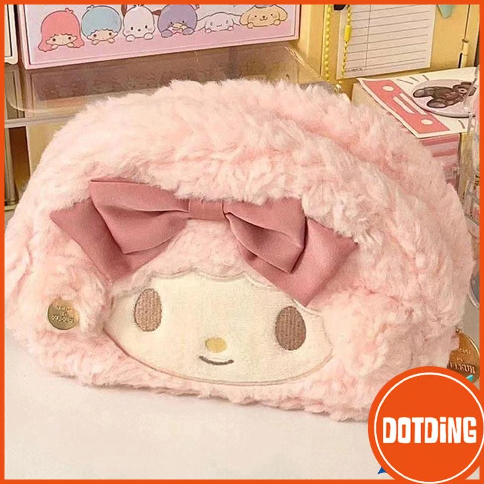 

Dh-68 [Cod] Sanrio Cute Pink Pencil Case Large Capacity Kawaii Pen Bag Student School Pencil Bags For Girl Study Stationery School Supplies