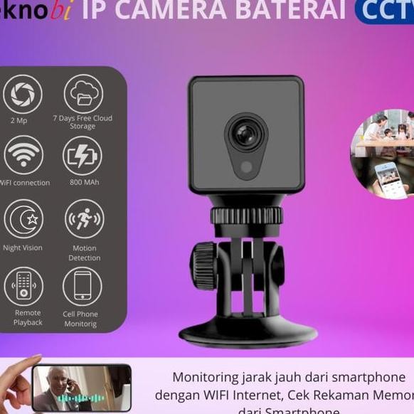 Teknobi Spy Kamera Cctv Mini Wifi Kamera Mini Pengintai Kotak