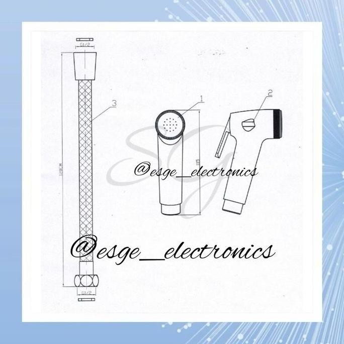 ORIGINAL JET SHOWER ONDA SET BIDET SEMPROTAN TOILET SHOWER BIDET TOILET ONDA HANDSHOWER BIDET SEMPRO