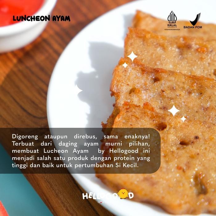 

ES HELLOGOOD Luncheon Ayam Frozen Food No MSG, Izin Edar BPOM