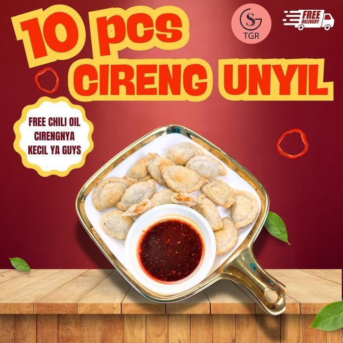 

ES Cireng UNYIL MINI AYAM PEDAS ISI 10 Dapat Chili Oill Food Asin Frozen Instan Aci Odeng