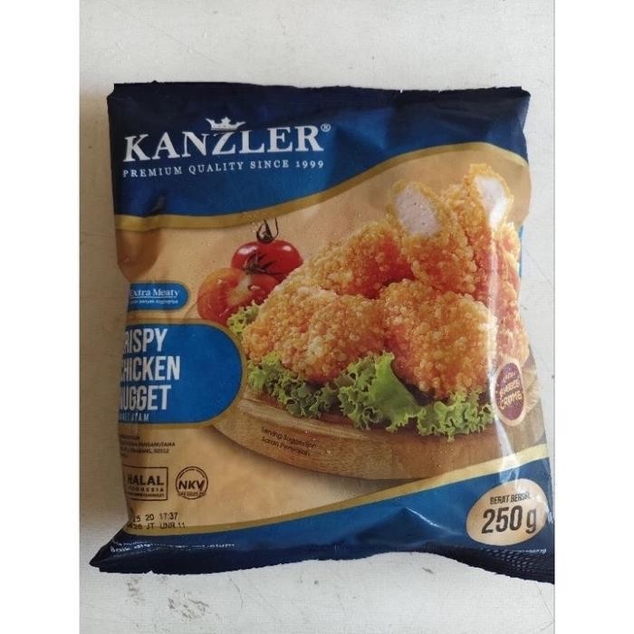 

ES Kanzler Crispy Chicken Nugget 250gr Frozen Food Kemasan Baru jajanan
