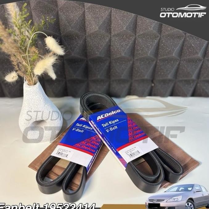 TERMURAH - Fanbelt Alternator AC Power Steering ACCORD CM 200-2007 ACDELCO 244 Fan Belt Vbelt Sabuk 