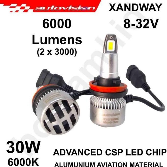 LAMPU LED H H6 AUTOVISION XANDWAY Headlamp 6000K Headlamp Foglamp