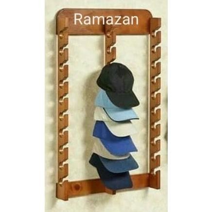 Rak Gantungan Topi Rak Display Topi/Rak Gantungan Peci