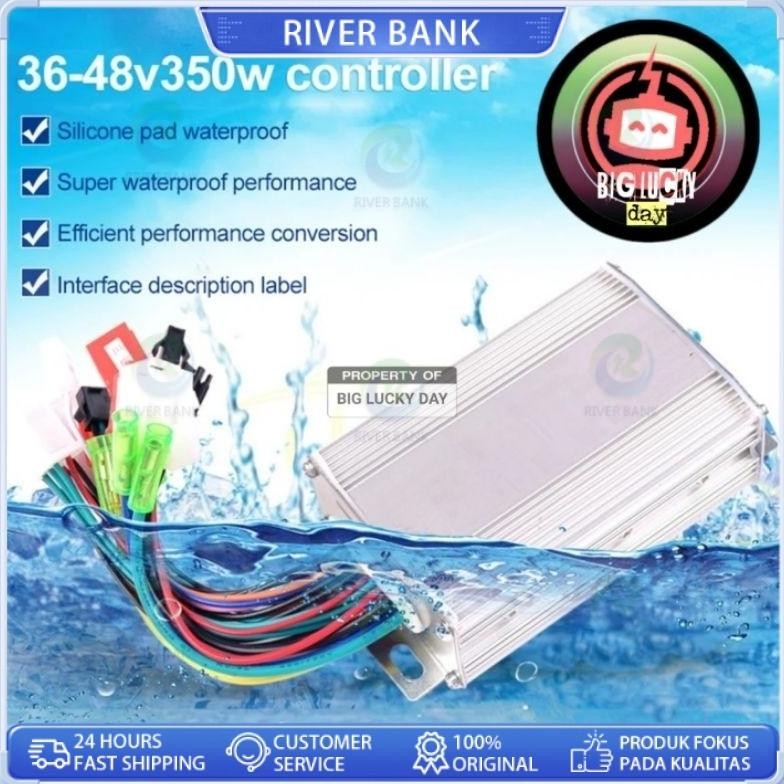 Berkualitas Controller Sepeda Listrik 36V 48V 350W Bldc Brushless Kontroler 36V/48V Selis Universal 