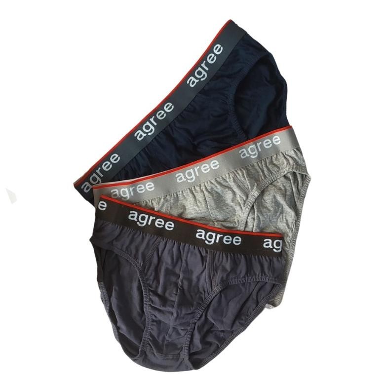 Miliki - ISI 3 Pcs CD PRIA CELANA DALAM PRIA Agree Millenial 2322 CD COWO M-XXL 