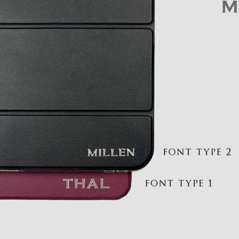 Promo Mils Technologies Mark Your Case Custom Initial Emboss Hot Print / Stamp Ipad Cover BisaCod