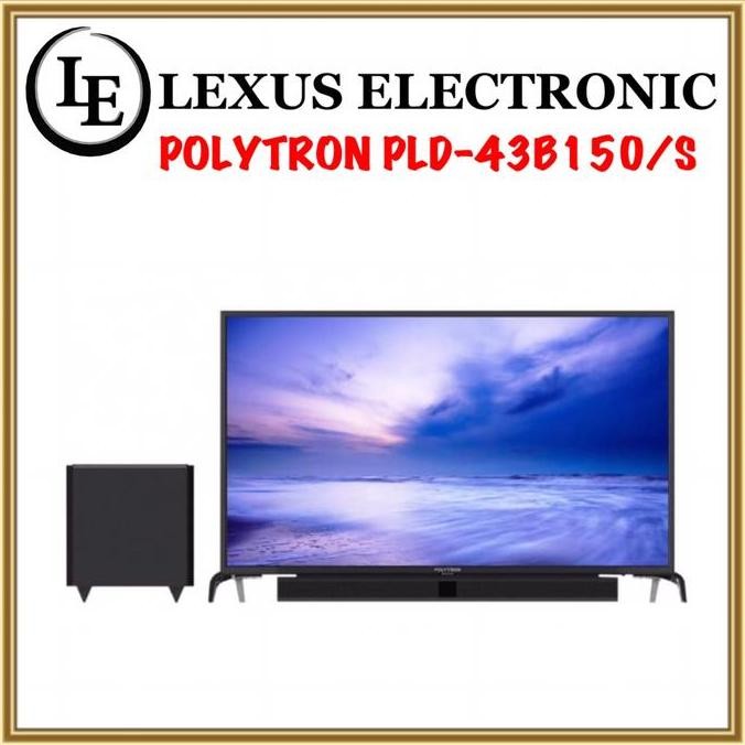 BEBAS ONGKIR - LED TV POLYTRON PLD 43B150 PLD43B150 TV SOUNDBAR TV SPEAKER 43 INCH