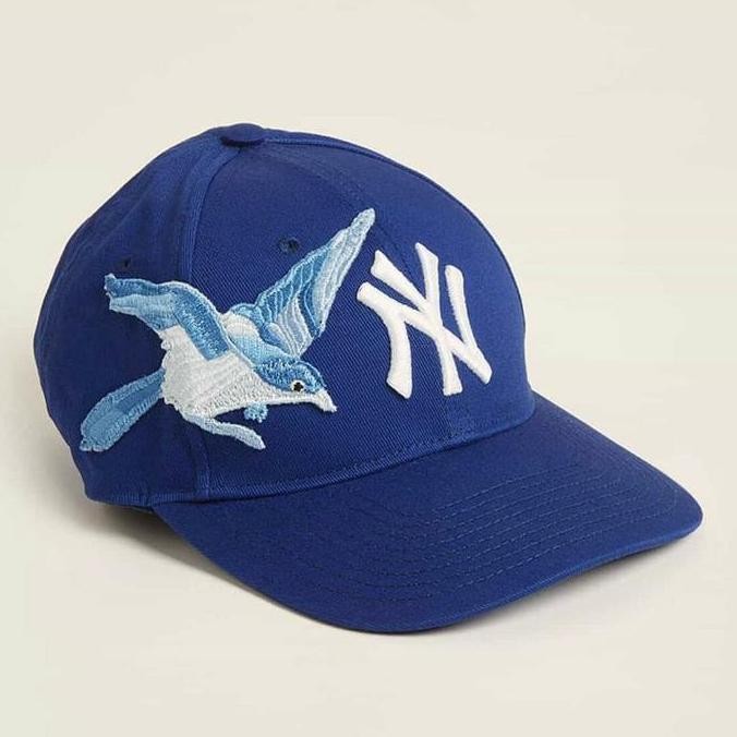 GUCCI Midnight NY Yankees Blue Jay Baseball Cap HI