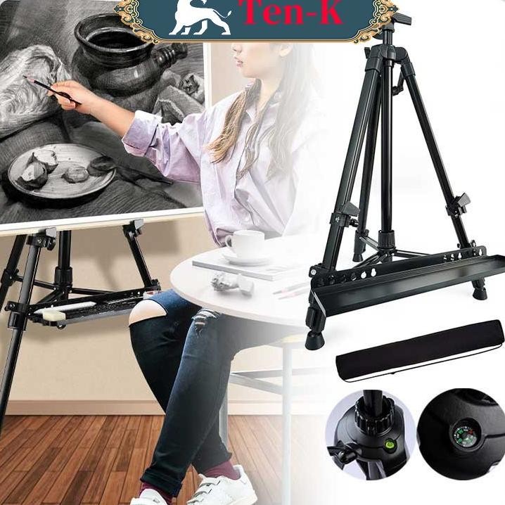 Tri Banner Tri Frame Easel Lukis Kanvas Lukisan Easel Melukis Standing