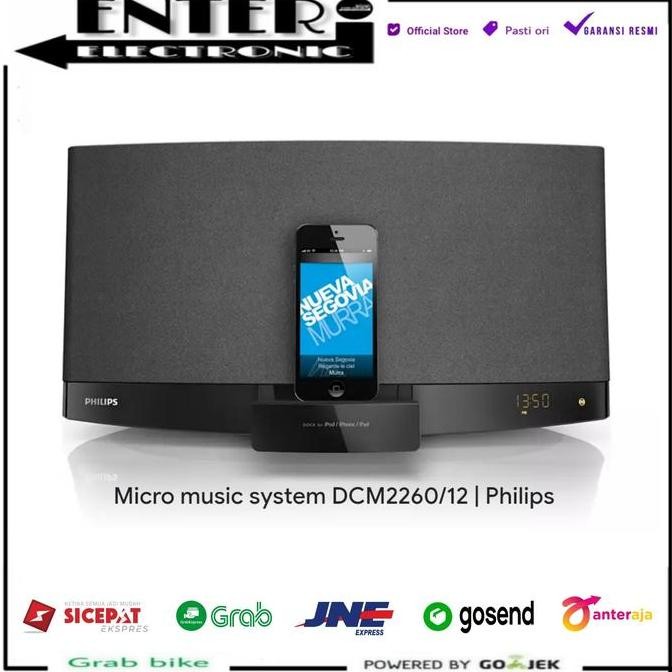 TERMURAH - PHILIPS DCM2260 W - DOCKING SPEAKER MICRO HIFI APPLE IPHONE DCM 2260 W