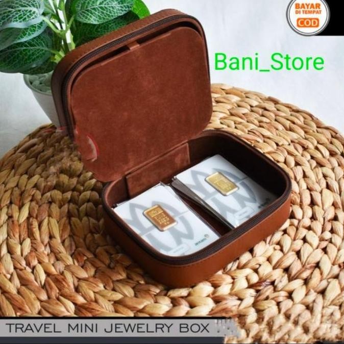 Premium Box Logam Mulia Antam Berjahit / Kotak Tempat Emas Antam
