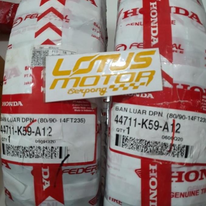 Ban AHM Federal 80/90-14 Tubless Depan motor Beat,Vario