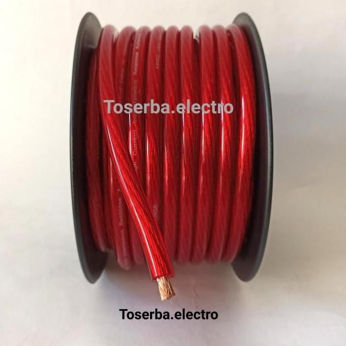 Kabel 4 AWG Setrum Power Aki Ground 4awg audio mobil Jual Meteran