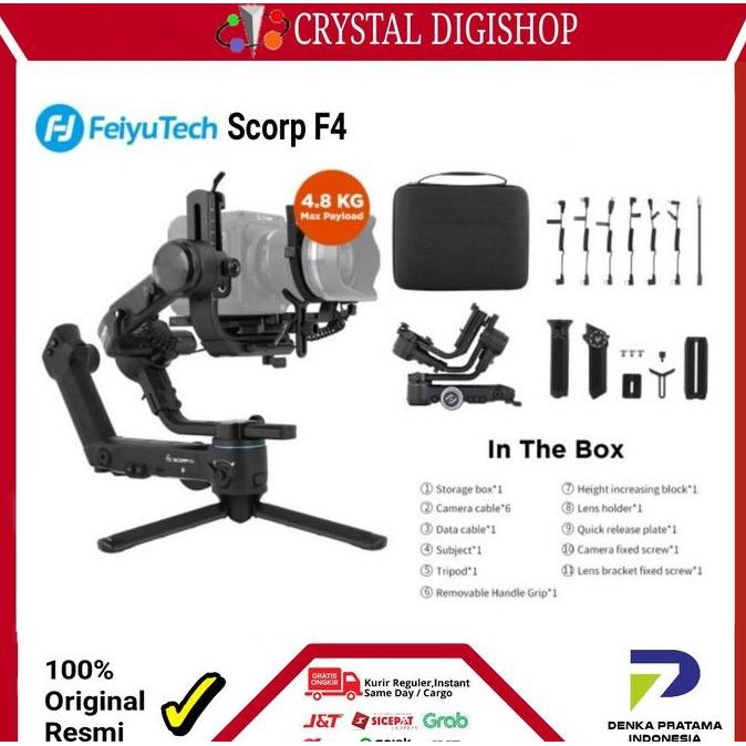 Feiyu Tech Scorp Pro F4 Handheld Gimbal Stabilizer Original Scrop F 4