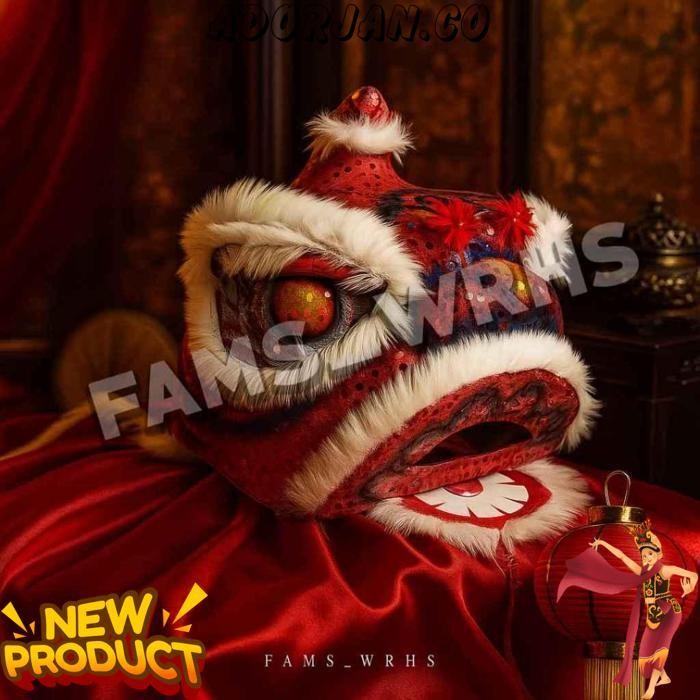 Barongsai Anak Dewasa Bahan Karton Tebal Kokoh Barongsai Kedip Gft