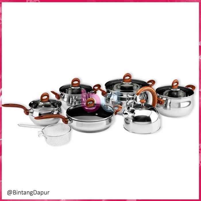 PWH Oxone OX-966 Panci Classic Cookware Set Oxone - Panci Set Oxone