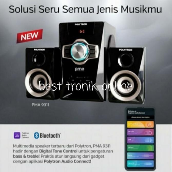 SPEAKER POLYTRON PMA9321 PMA-9321 PMA 9321 BLUETOOTH RADIO FM