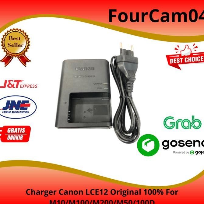 Charger Canon LCE12 Original 100% For EOS M10/M100/M200/M50/M50II/100D