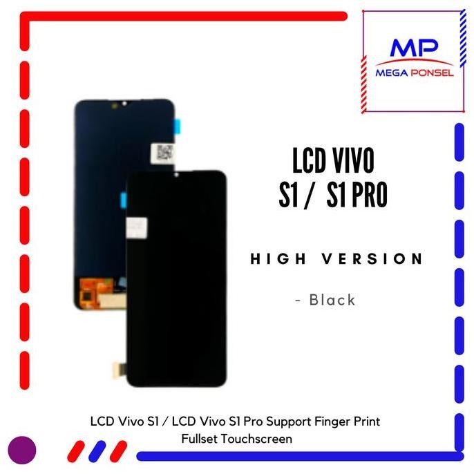 TERBARU - LCD Vivo S1 / LCD Vivo S1 Pro Support Finger Print Fullset Touchscreen