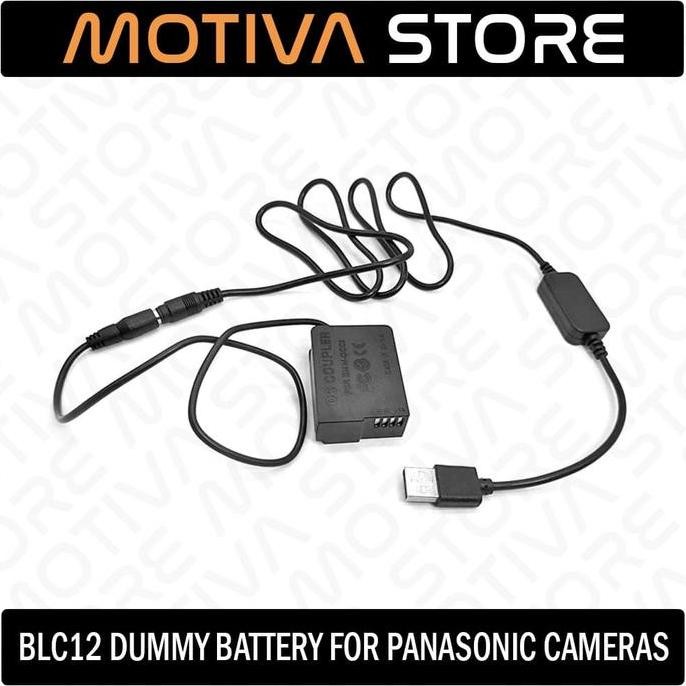BEBAS ONGKIR - BLC12 Dummy Battery for Panasonic Lumix G7 G85 G80 FZ1000 FZ2500 DCC8