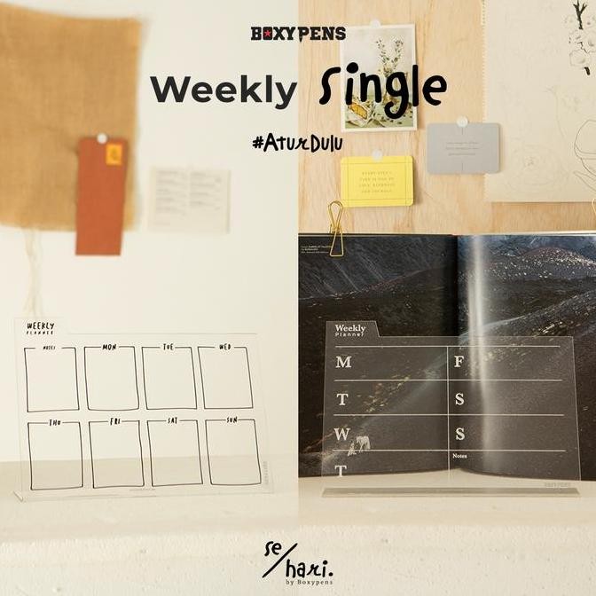 

NEW Acrylic Package Weekly Single Standing
