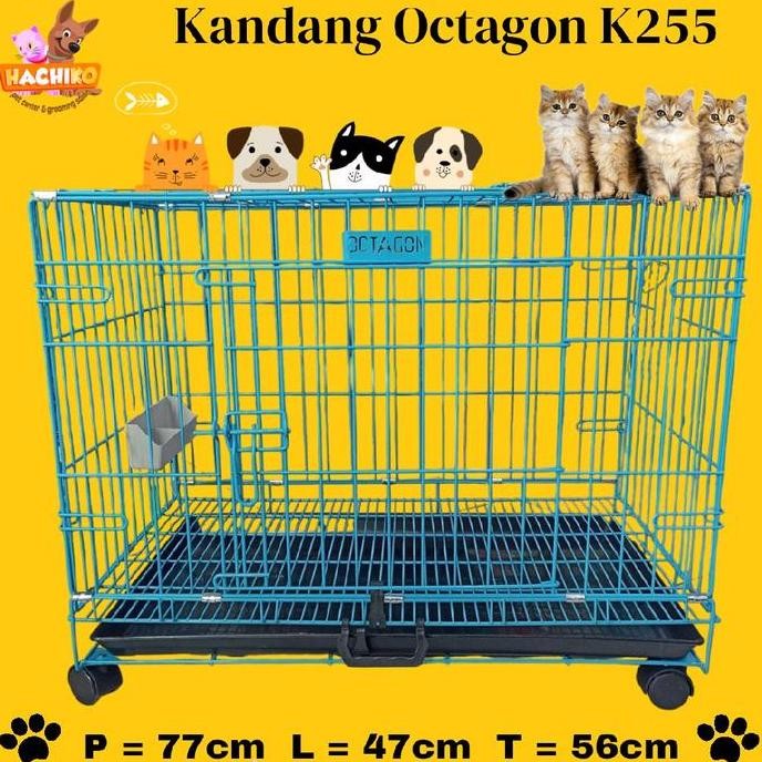 Kandang Octagon K-255/Kandang Kucing Anjing
