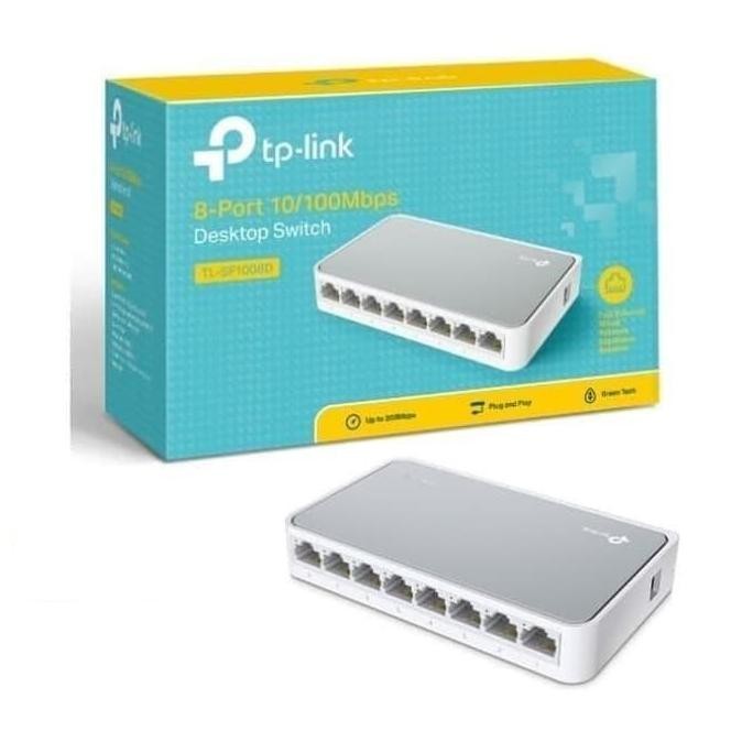 TERBARU - TP-LINK 8-Port Switch Hub TL-SF1008D SF 1008 D 1008D