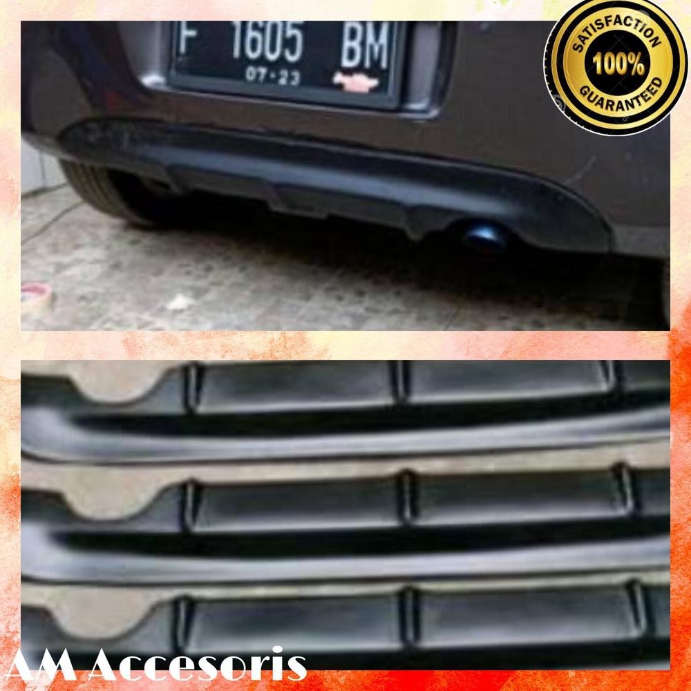 (GARANSI) Diffuser Difuser Rear Bumper Bemper bodykit belakang Honda Brio lama old 2012 2013 2014 20
